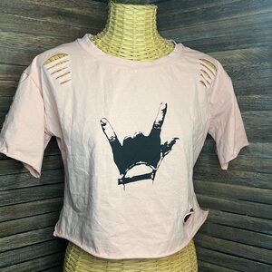 Pink Graphic Women's Top